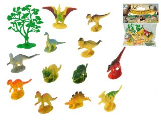 Obrázek z Dinosauři 6-8cm 12druhů+stromek 13ks v sáčku 